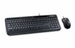 Microsoft Wired Desktop 600 πληκτρολόγιο Συμπεριλαμβάνεται ποντίκι Παγκόσμιος USB QWERTY Αγγλικά Ηνωμένου Βασιλείου Μαύρος [Μαύρο]  - Έκδοση UK