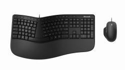 Microsoft Ergonomic Desktop πληκτρολόγιο Συμπεριλαμβάνεται ποντίκι Γραφείο USB QWERTY Σκανδιναβικός Μαύρος [Μαύρο]  - Έκδοση UK