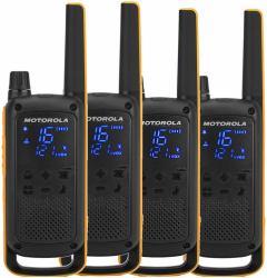 Motorola Talkabout T82 Extreme Quad Pack αμφίδρομο ραδιόφωνο 16 κανάλια Μαύρος [Μαύρο], Πορτοκαλί 