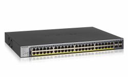 NETGEAR GS752TP-300EUS μεταγωγέας δικτύου Διαχειρίσιμος L2/L3/L4 Gigabit Ethernet [10/100/1000] PoE τροφοδοτικού 1U Μαύρος [Μαύρο] 
