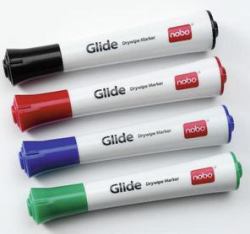 Nobo Glide Whiteboard Pens μαρκαδόρος 4 τεμάχια Λεπτής γραφής Ποικιλία χρωμάτων 