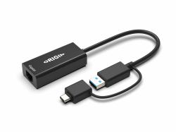 Origin Storage 4X90S91831-OS μετατροπέας καλωδίου USB3.0/USB-C RJ45 Μαύρος [Μαύρο] 
