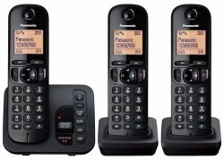 Panasonic KX-TGC223EB τηλέφωνο Τηλέφωνο DECT Αναγνωριστικό καλούντος Μαύρος [Μαύρο]  - Έκδοση UK
