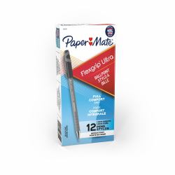 Papermate FlexGrip Ultra Μαύρος [Μαύρο] Ballpoint στυλό διαρκείας Μέσαίο 12 τεμάχια 
