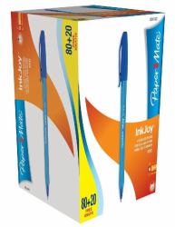 Papermate Inkjoy 100 Μπλε Ballpoint στυλό διαρκείας Μέσαίο 100 τεμάχια 