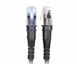 PatchSee TP-6A-U/8 καλώδιο δικτύωσης Μαύρος [Μαύρο] 2,4 m Cat6a U/UTP [UTP] 