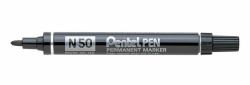 Pentel N 50 ανεξίτηλος μαρκαδόρος Στρογγυλεμένη άκρη Μαύρος [Μαύρο] 12 τεμάχια 