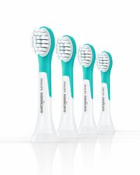 Philips Sonicare For Kids HX6034/90 κεφαλή οδοντόβουρτσας 4 τεμάχια Μπλε, Λευκός [Άσπρος] 