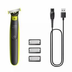 Philips Norelco OneBlade QP2724/23 ξυριστική μηχανή ανδρών Ξυριστική μηχανή αλουμινίου Kάρβουνο, Λάιμ 