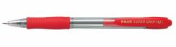 Pilot SuperGrip M Κόκκινο Πτυσσόμενο στυλό Clip-on ballpoint Μέσαίο 
