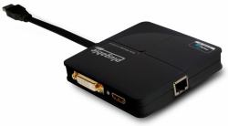 Plugable Technologies USB3-3900DHE φορητός σταθμός σύνδεσης & προσομοιωτής θύρας Μαύρος [Μαύρο] 