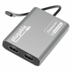 Plugable Technologies USBC-6950M κάρτα γραφικών USB 3840 x 2160 εικονοστοιχεία Άργυρος 