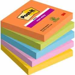 Post-It 7100258933 αυτοκόλλητο χαρτί σημειώσεων Τετράγωνο Μπλε, Πράσινος [Πράσινο], Πορτοκαλί, Ροζ, Κίτρινο 90 φύλλα 