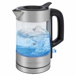 ProfiCook PC-WKS 1229 G ηλεκτρικός βραστήρας 1 L 1600 W Ανοξείδωτο ατσάλι, Διαφανής 