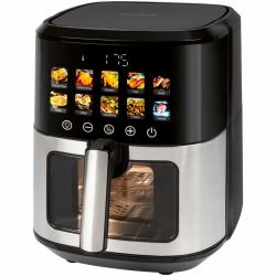 ProfiCook PC-FR 1286 H φριτέζα Μονός 6,5 L Αυτόνομο 1700 W Φριτέζα ζεστού αέρα Μαύρος [Μαύρο], Ανοξείδωτο ατσάλι 