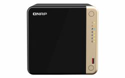 QNAP TS-464 NAS Tower Intel® Celeron® N5095 8 GB DDR4 0 TB QNAP QTS Μαύρος [Μαύρο] 