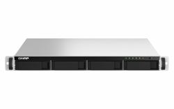 QNAP TS-464U NAS Rack [1U] Intel® Celeron® N5095 8 GB DDR4 0 TB QNAP Turbo System Αλουμίνιο [Αργύλιο], Μαύρος [Μαύρο] 