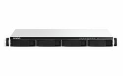 QNAP TS-464eU NAS Rack [1U] Intel® Celeron® N5095 8 GB DDR4 0 TB QNAP Turbo System Αλουμίνιο [Αργύλιο], Μαύρος [Μαύρο] 
