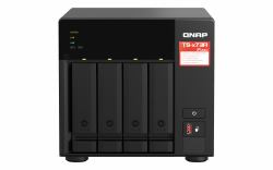 QNAP TS-473A NAS Tower Ryzen Embedded V1500B 8 GB DDR4 0 TB QNAP Turbo System Μαύρος [Μαύρο] 
