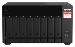 QNAP TS-873A NAS Tower Ryzen Embedded V1500B 8 GB DDR4 0 TB QNAP Turbo System Μαύρος [Μαύρο] 