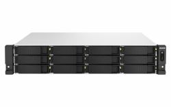 QNAP TS-H1887XU-RP NAS Rack [2U] Intel Xeon E E-2336 32 GB DDR4 0 TB QuTS hero Μαύρος [Μαύρο], Λευκός [Άσπρος] 