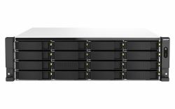 QNAP TS-h2287XU-RP NAS Rack [3U] Intel Xeon E E-2336 32 GB DDR4 0 TB QuTS hero Μαύρος [Μαύρο], Λευκός [Άσπρος] 