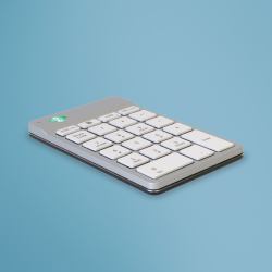 R-Go Tools RGOCONMWLWH αριθμητικό πληκτρολόγιο Laptop Bluetooth Λευκός [Άσπρος]  - Γερμανική έκδοση