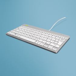 R-Go Tools RGOCOUKWDWH πληκτρολόγιο Γραφείο USB QWERTY Αγγλικός Λευκός [Άσπρος]  - Έκδοση UK