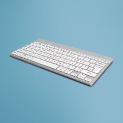 R-Go Tools RGOCOUKWLWH πληκτρολόγιο Γραφείο Bluetooth QWERTY Αγγλικά Ηνωμένου Βασιλείου Λευκός [Άσπρος]  - Έκδοση UK