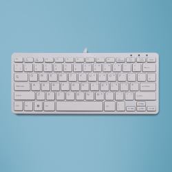 R-Go Tools RGOECUKW πληκτρολόγιο Παγκόσμιος USB QWERTY Αγγλικά Ηνωμένου Βασιλείου Λευκός [Άσπρος]  - Γερμανική έκδοση