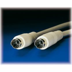 ROLINE 3m 2xPS/2 PS/2 καλώδιο 6-p Mini-DIN Γκρι, Γκρι 