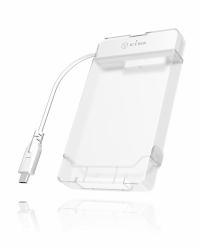 ICY BOX IB-AC703-C Πλαίσιο HDD/SSD Ημιδιαφανής, Λευκός [Άσπρος] 2.5" 