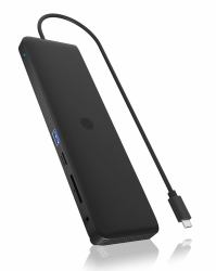 RaidSonic ICY BOX IB-DK2116-C Σύνδεση USB 3.2 Gen 2 [3.1 Gen 2] Type-C Μαύρος [Μαύρο] 