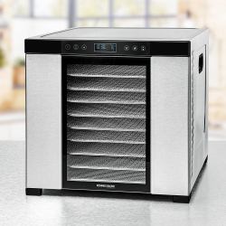 Rommelsbacher DA 1050 αποξηραντές τροφίμων Μαύρος [Μαύρο], Ανοξείδωτο ατσάλι 1000 W 