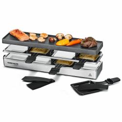Rommelsbacher RC 800 σχάρα ρακελέ 4 άτομο[α] 795 W Μαύρος [Μαύρο], Άργυρος 