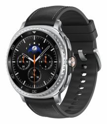 Samsung Galaxy Watch 8 Classic 3,3 cm [1.3"] AMOLED 46 mm Ψηφιακός 438 x 438 εικονοστοιχεία Οθόνη αφής 4G Άργυρος Wi-Fi GPS 