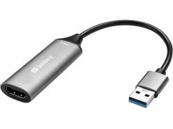 Sandberg 134-19 κάρτα γραφικών USB Γκρι 
