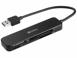Sandberg 134-32 συσκευή ανάγνωσης καρτών USB 3.2 Gen 1 [3.1 Gen 1] Μαύρος [Μαύρο] 