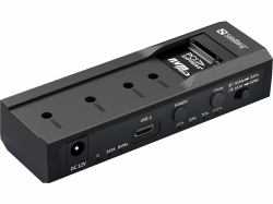 Sandberg 136-49 docking station δίσκων αποθήκευσης USB 3.2 Gen 2 [3.1 Gen 2] Type-C Μαύρος [Μαύρο] 