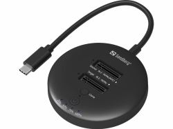 Sandberg 136-72 docking station δίσκων αποθήκευσης USB 3.2 Gen 2 [3.1 Gen 1] Type-C Μαύρος [Μαύρο] 