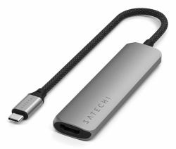 Satechi ST-P4SM κατανεμητής διεπαφών USB Type-C 10000 Mbit/s Γκρι 