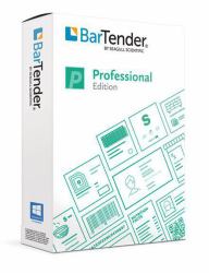 Seagull BarTender Professional: - Application License + 3 - Printers [includes 1 Year of Standard Maintenance & Support]