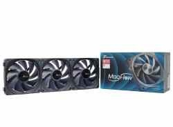 Seasonic MagFlow 3-Fan Kit Θήκη υπολογιστή Ανεμιστήρας 12 cm Μαύρος [Μαύρο] 3 τεμάχια 