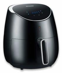 Severin FR 2445 φριτέζα Μονός 5 L Αυτόνομο 2000 W Φριτέζα ζεστού αέρα Μαύρος [Μαύρο], Μεταλλικός, Άργυρος 