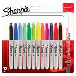 Sharpie 2065404 ανεξίτηλος μαρκαδόρος Πολύχρωμο 12 τεμάχια 