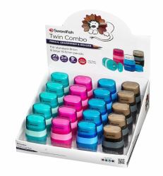Snopake Twin Combo Sharpener & Eraser CDU- 1 CDU of 20