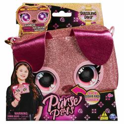 Spin Master Purse Pets BAG INA PursePets Wristlet Puppy GML Φούξια, Ροζ Κορίτσι Τσαντάκι φάκελος 