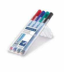 Staedtler Lumocolor correctable 305 μαρκαδόρος 4 τεμάχια Πράσινος [Πράσινο], Μαύρος [Μαύρο], Μπλε, Κόκκινο 