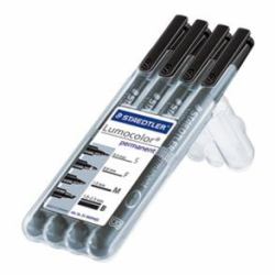 Staedtler 31-9WP4GS ανεξίτηλος μαρκαδόρος Μαύρος [Μαύρο] 4 τεμάχια 