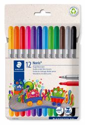 Staedtler 320 C12 μαρκαδοράκι Λεπτή/Μεσαία Μαύρος [Μαύρο], Μπλε, Καστανός [Καφέ], Πράσινος [Πράσινο], Γκρι, Ελαφρύ Μπλε, Ελαφρύ Γκρι, Πορτοκαλί, Ροζ, Κόκκινο, Βιολέτα [Ιόχρους], Κίτρινο 